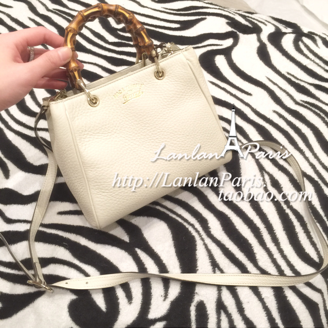 Authentic Gucci Bamboo Mini Handle Bag 368823 A7M0G 9022